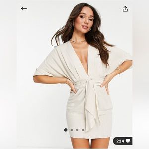 Tried on but did not fit, never worn linen mini dress